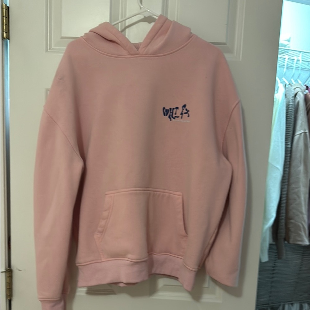 Pink Hoodie with Front Pocket
